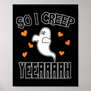 Lustige Frauen-Geister-Halloween-sarkastische grus Poster