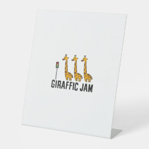 Lustige Frauen Giraffic Jam Giraffe Giraffen Pun S Sockelschild