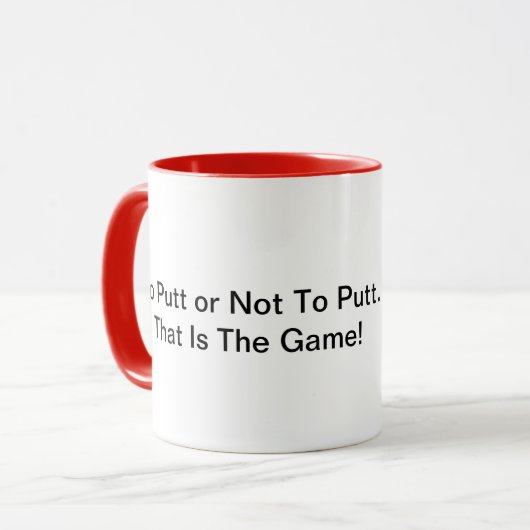 Lustige Frauen-Golfspieler-Schlag-Tasse Tasse (Vorderseite Links)