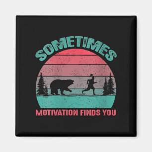 Lustige Frauen Lauf Motivation Manchmal Motivieren Magnet