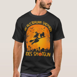 Lustige Frauen Mein Australian Shepherd fährt Shot T-Shirt