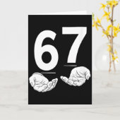 Lustige Frauen Sechs Sieben 6 7 Meme Gen Alpha Sla Karte (Gelbe Blume)