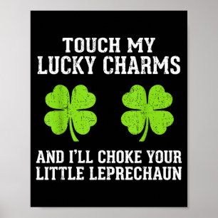 Lustige Frauen St. Patrick's Day Irish Shamrock St Poster