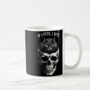 Lustige Frauen Wenn es passt, sitze ich schwarzer Kaffeetasse