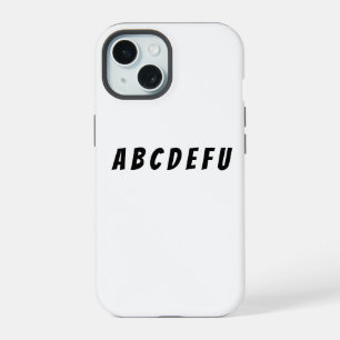 Lustige freche klassische minimalistische fette Ha iPhone 15 Hülle