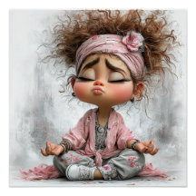 Lustige freche Yoga-Kunst