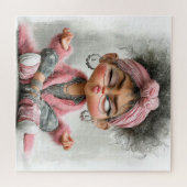 Lustige freche Yoga-Kunst Puzzle (Horizontal)