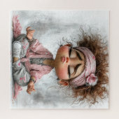 Lustige freche Yoga-Kunst Puzzle (Horizontal)