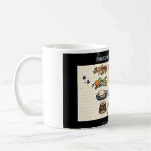 Lustige Frenchie-Mama-Einkaufsliste Französische B Kaffeetasse