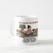 Lustige Frenchie-Mutter Weihnachtsgeschenk Kein Sc Kaffeetasse (Vorderseite Links)