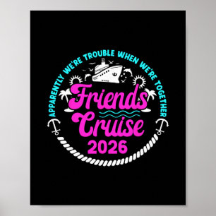 Lustige Freunde Kreuzfahrt 2026 Urlaub Freunde Kre Poster