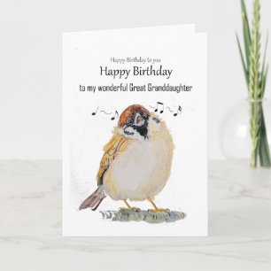 Lustige Freundin Alles Gute zum Geburtstag Spatz V Karte