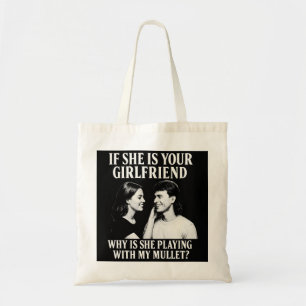 Lustige Freundin-Mullet-Spiel-Tasche Tragetasche