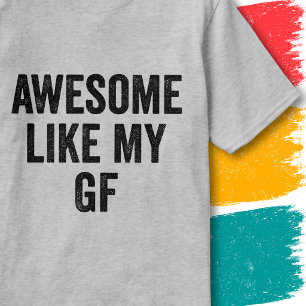 Lustige Freundin Paare Zitat Großartig Wie Meine G T-Shirt