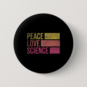 Lustige Frieden Liebe Wissenschaft Liebhaber Mathe Button