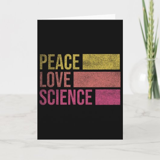 Lustige Frieden Liebe Wissenschaft Liebhaber Mathe Karte (Vorderseite)