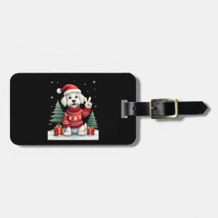 Lustige Friedenshand Malteser Weihnachtslichter Da Gepäckanhänger
