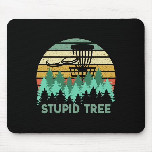 Lustige Frisbee Dumme Baum Disc Golf Geschenk Flie Mousepad (Vorne)