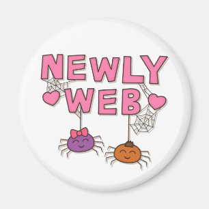 Lustige Frischvermählte oder Webspinnen Pun Humor Magnet