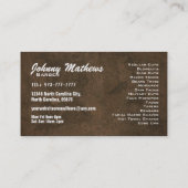 Lustige Friseurslogans Visitenkarten Visitenkarte (Rückseite)