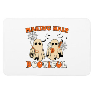 Lustige Frisuren machender Geister-Friseur Hallowe Magnet