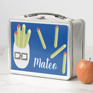 Lustige Fritten Kinder Name Metall Lunchbox