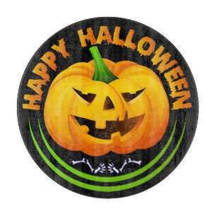 Lustige Frohe Halloween Gruselpumpkin Schneidbrett Schneidebrett