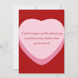 Lustige Frohe Valentinstag Grußkarte Feiertagskarte