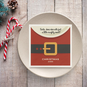 Lustige frohe Weihnachten frecher u. Nizza Serviette