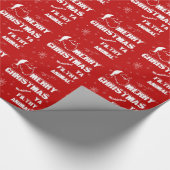 Lustige frohe Weihnachten Geschenkpapier (Ecke)