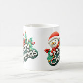 lustige frohe Weihnachten Kaffeetasse (Mittel)