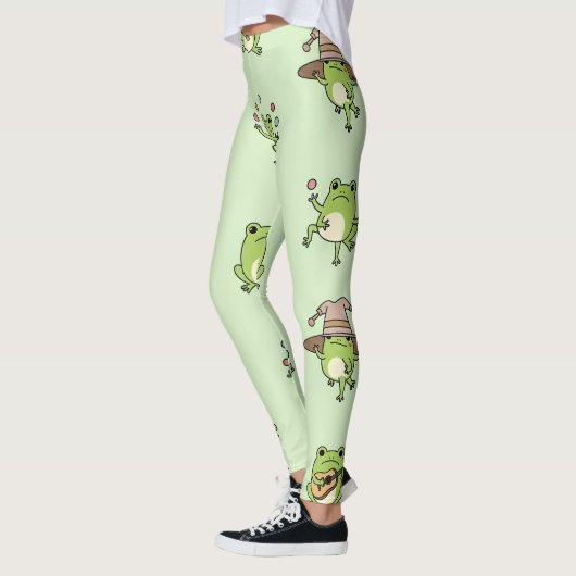 Lustige Frösche auf Achse Leggings (Links)
