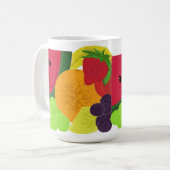 Lustige Fruchte Explosion Kaffeetasse (Vorderseite Links)