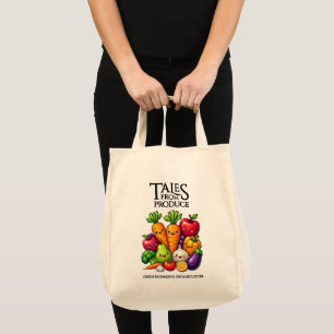 Lustige Früchte Gemüse-Geschichten aus Obst- und G Tragetasche