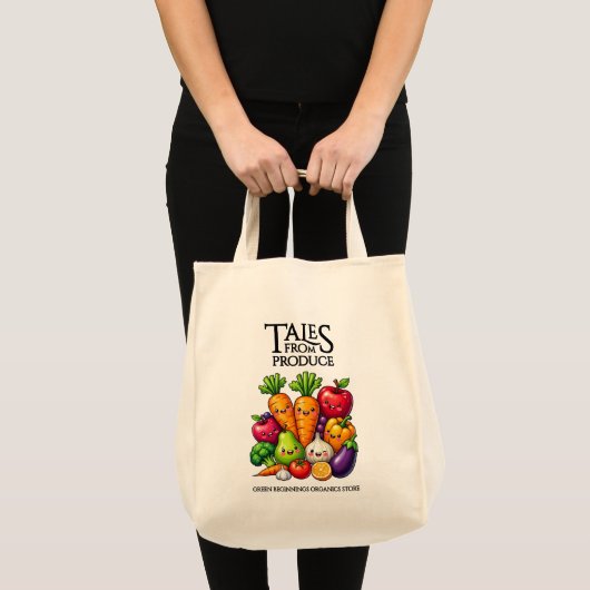 Lustige Früchte Gemüse-Geschichten aus Obst- und G Tragetasche (Vorderseite (Produkt))