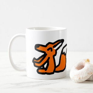 Lustige Fuchszeichnung Kaffeetasse