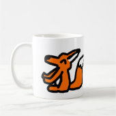 Lustige Fuchszeichnung Kaffeetasse (Links)
