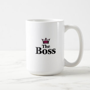 Lustige Führungskaffee-Tasse mit Krone für ihn Kaffeetasse