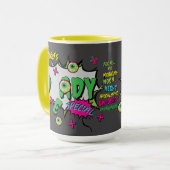 Lustige Fun DeADy Special Pop Art Tasse (Vorderseite Links)