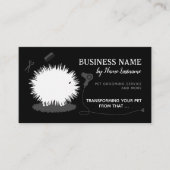 Lustige Fun Pet Schwarz-weiße, kundenspezifische P Visitenkarte (Vorderseite)