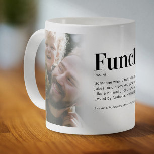 Lustige Funcle-Definition Onkel Foto Kaffeetasse