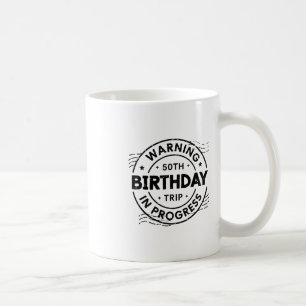 Lustige Fünfzig Jahre alte Warnung 50. Geburtstag  Kaffeetasse