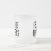 Lustige Furcht das Trompete-Geschenk Mattglastasse (Mittel)