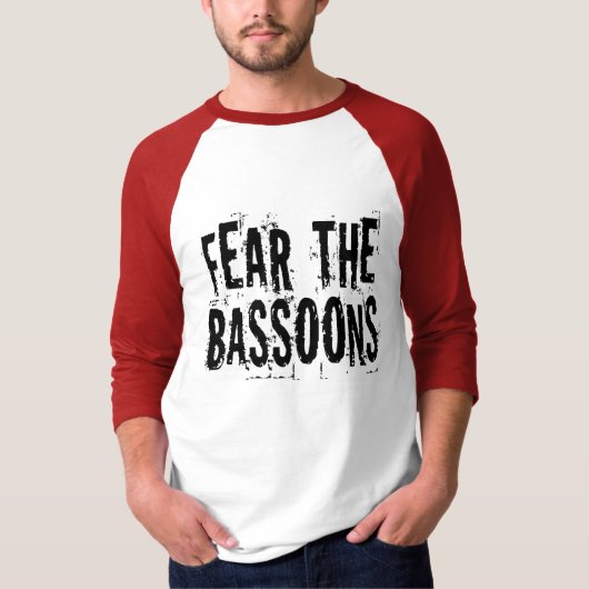 Lustige Furcht der Bassoons-T - Shirt (Vorderseite)