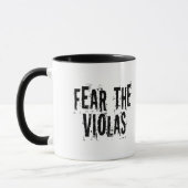 Lustige Furcht die Viola Tasse (Links)