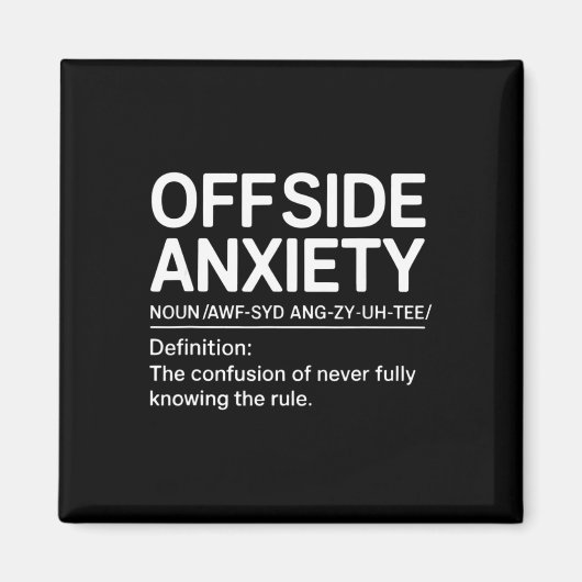 Lustige Fußball-Definition Fußballspieler Trainer Magnet (Vorne)