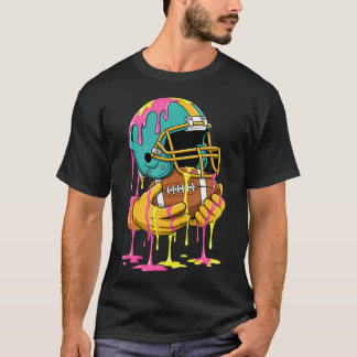 Lustige Fußball-Drip-Boys-Eiscreme-Respekt-Straße T-Shirt