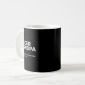 Lustige Fußball-Opa-Definition Kaffeetasse (Vorderseite Links)