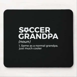 Lustige Fußball-Opa-Definition Mousepad