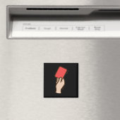 Lustige Fußball-Rote Karte Magnet (In Situ (Geschirrspüler))